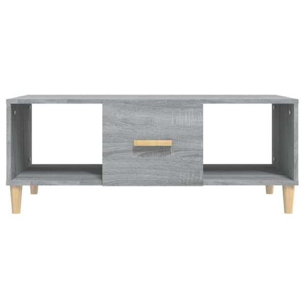 vidaXL sofabord 102x50x40 cm konstrueret træ grå sonoma-eg