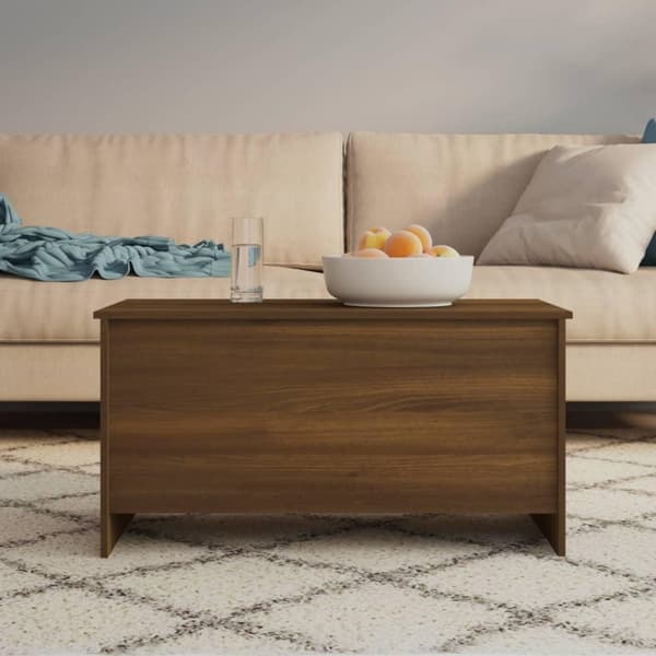 vidaXL Sohvapöytä ruskea tammi 102x55,5x52,5 cm tekninen puu