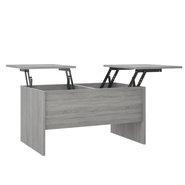 vidaXL sofabord 80x50x42,5 cm konstrueret træ grå sonoma-eg