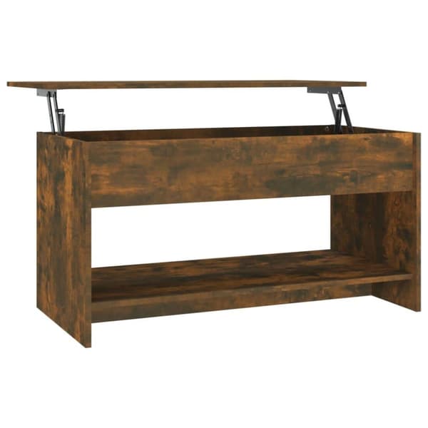 vidaXL sofabord 102x50x52,5 cm konstrueret træ røget egetræsfarve