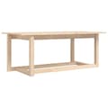 Miniatyrbillede 1 af 9: vidaXL sofabord 110x55x45 cm massivt fyrretræ