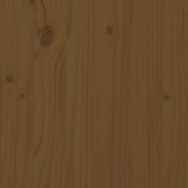 vidaXL sofabord 50x50x45 cm massivt fyrretræ gyldenbrun