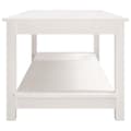 Miniatyrbillede 6 af 9: vidaXL sofabord 110x55x45 cm massivt fyrretræ hvid