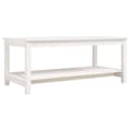 Miniatyrbillede 1 af 9: vidaXL sofabord 110x55x45 cm massivt fyrretræ hvid