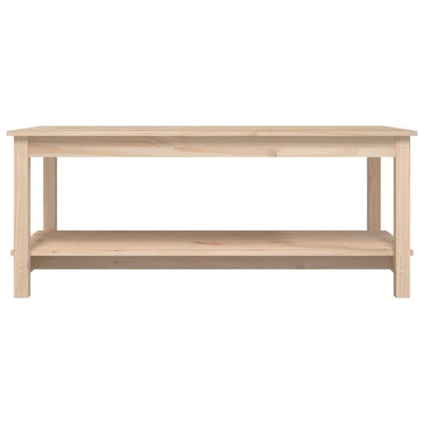 vidaXL sofabord 110x55x45 cm massivt fyrretræ