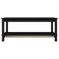 Miniatyrbillede 5 af 9: vidaXL sofabord 110x55x45 cm massivt fyrretræ sort