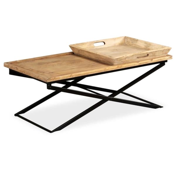 vidaXL Sofabord heltre mango 110x55x42 cm change2
