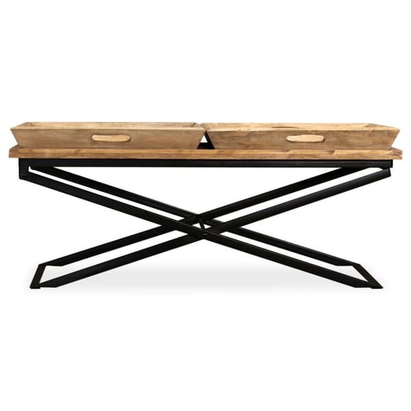 vidaXL Sofabord heltre mango 110x55x42 cm change2