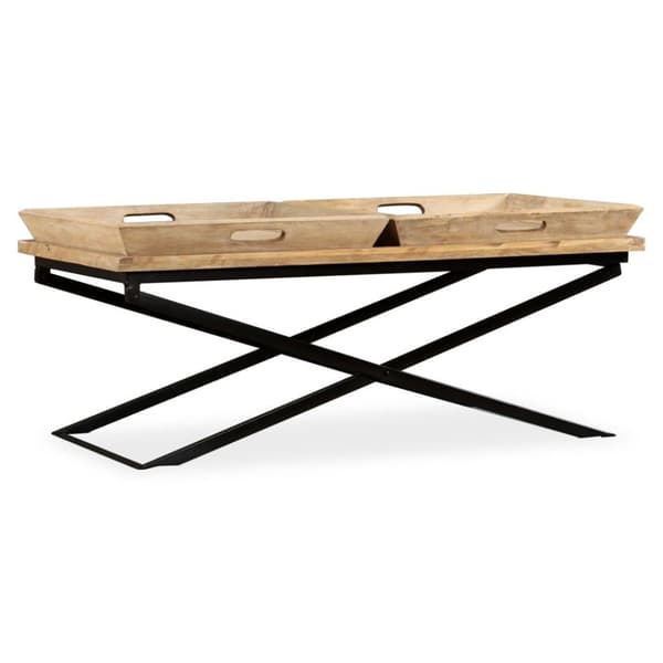 vidaXL Sofabord heltre mango 110x55x42 cm change2