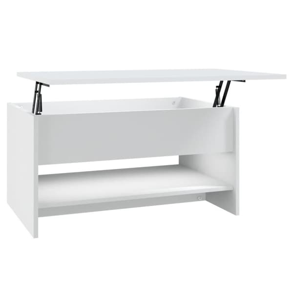 vidaXL Salongbord hvit 80x50x40 cm konstruert tre
