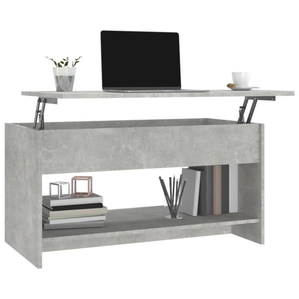 vidaXL Salongbord betonggrå 102x50x52,5 cm konstruert tre