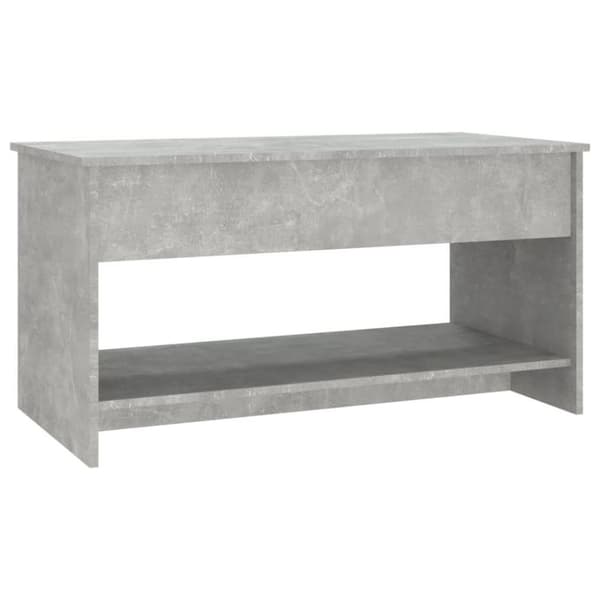 vidaXL Salongbord betonggrå 102x50x52,5 cm konstruert tre