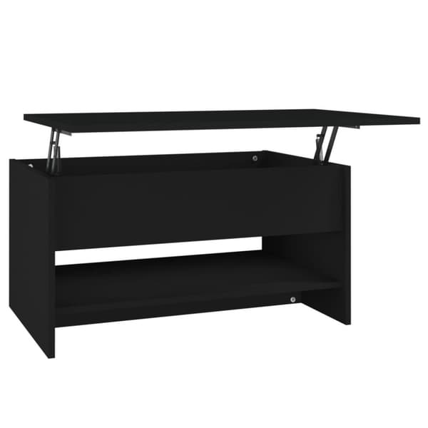vidaXL Salongbord svart 80x50x40 cm konstruert tre