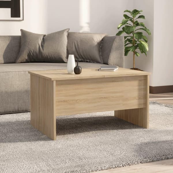 vidaXL Salongbord sonoma eik 80x50x42,5 cm konstruert tre