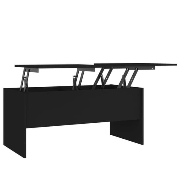 vidaXL Soffbord svart 102x50,5x46,5 cm konstruerat trä