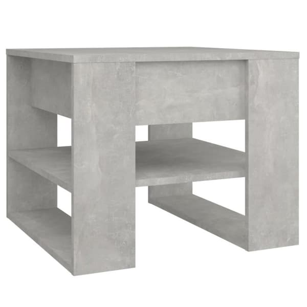 vidaXL Salongbord betonggrå 55,5x55x45 cm konstruert tre