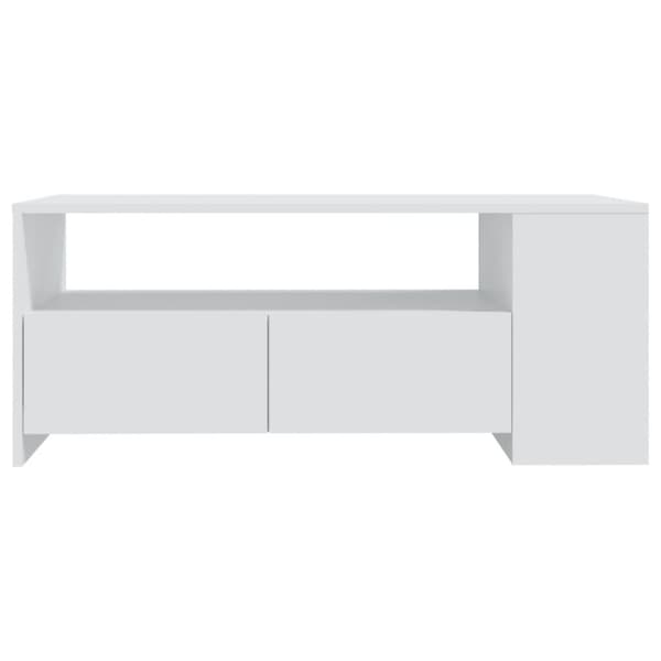 vidaXL Soffbord vit 102x55x42 cm konstruerat trä
