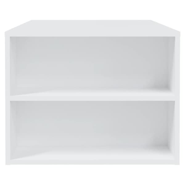 vidaXL Soffbord vit 102x55x42 cm konstruerat trä