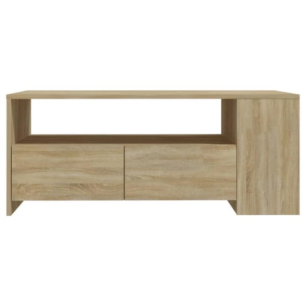 vidaXL Salongbord sonoma eik 102x55x42 cm konstruert tre