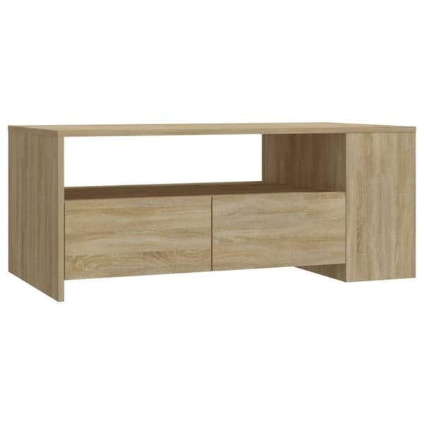 vidaXL Salongbord sonoma eik 102x55x42 cm konstruert tre