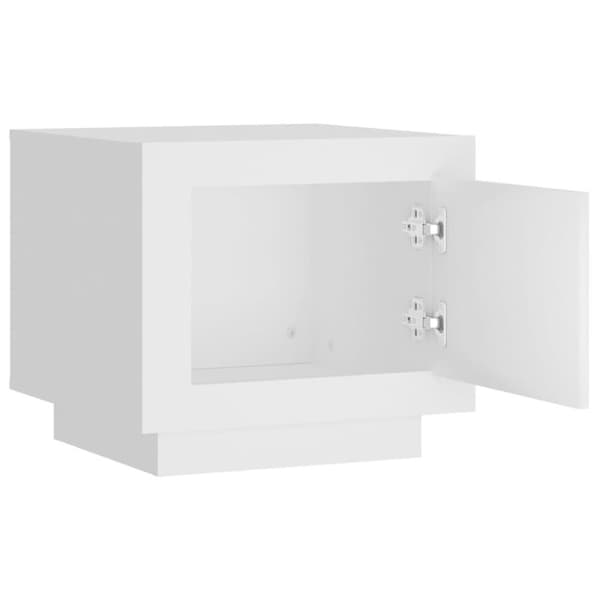 vidaXL Soffbord vit 51x50x45 cm konstruerat trä