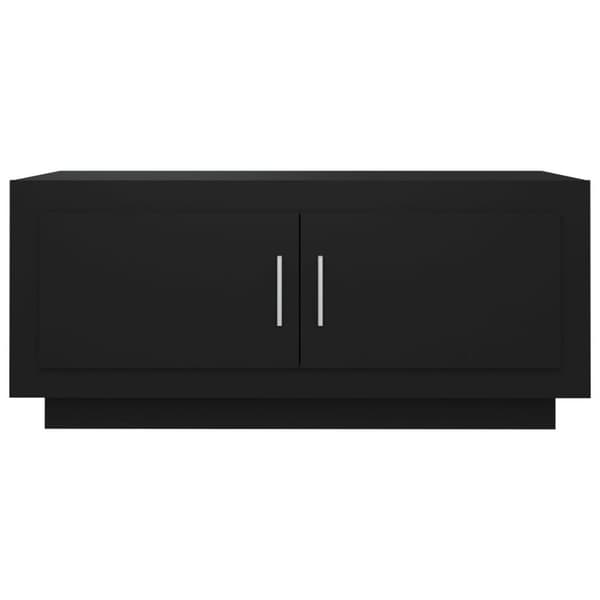 vidaXL Soffbord svart 102x50x45 cm konstruerat trä