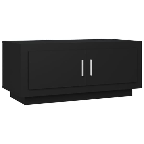 vidaXL Soffbord svart 102x50x45 cm konstruerat trä