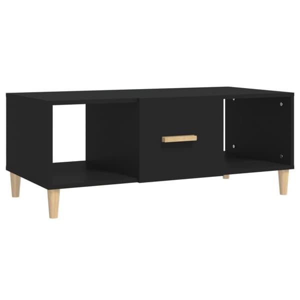 vidaXL Salongbord svart 102x50x40 cm konstruert tre