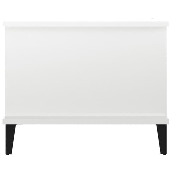 vidaXL Salongbord høyglans hvit 90x50x40 cm konstruert tre