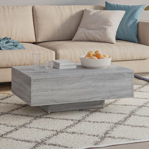 vidaXL Salongbord grå sonoma 85x55x31 cm konstruert tre