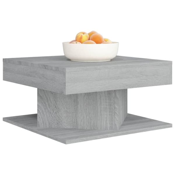 vidaXL Salongbord grå sonoma 57x57x30 cm konstruert tre
