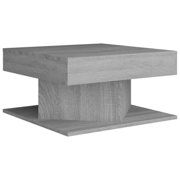vidaXL Salongbord grå sonoma 57x57x30 cm konstruert tre
