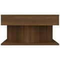 Miniatyrbilde 4 av 6: vidaXL Salongbord brun eik 57x57x30 cm konstruert tre