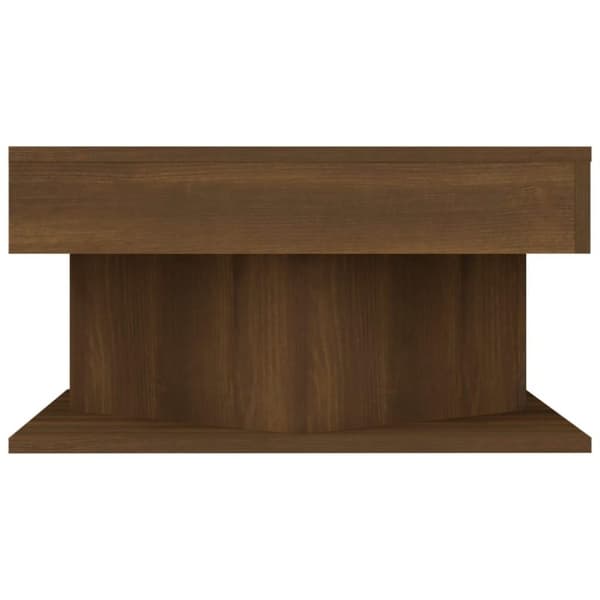 vidaXL Salongbord brun eik 57x57x30 cm konstruert tre