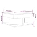 Miniatyrbilde 5 av 6: vidaXL Salongbord brun eik 57x57x30 cm konstruert tre