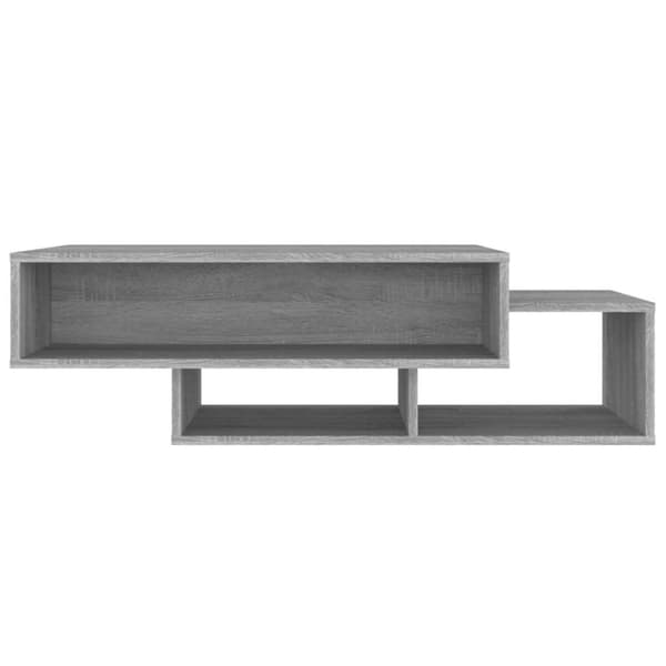 vidaXL Soffbord grå sonoma-ek 105x55x32 cm konstruerat trä