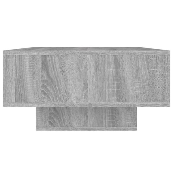 vidaXL Soffbord grå sonoma-ek 105x55x32 cm konstruerat trä