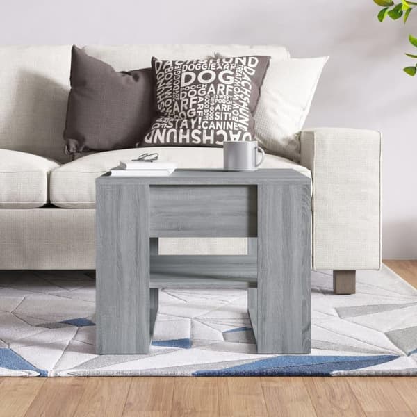 vidaXL Salongbord grå sonoma 55,5x55x45 cm konstruert tre