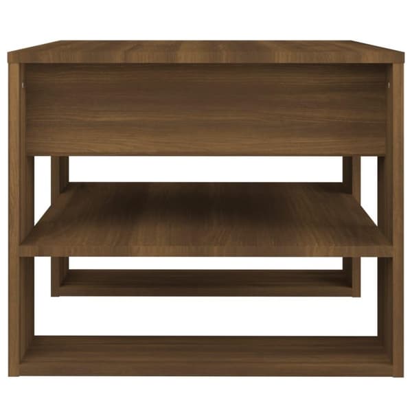 vidaXL Soffbord brun ek 55,5x55x45 cm konstruerat trä