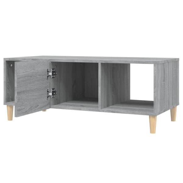 vidaXL Salongbord grå sonoma 102x50x40 cm konstruert tre