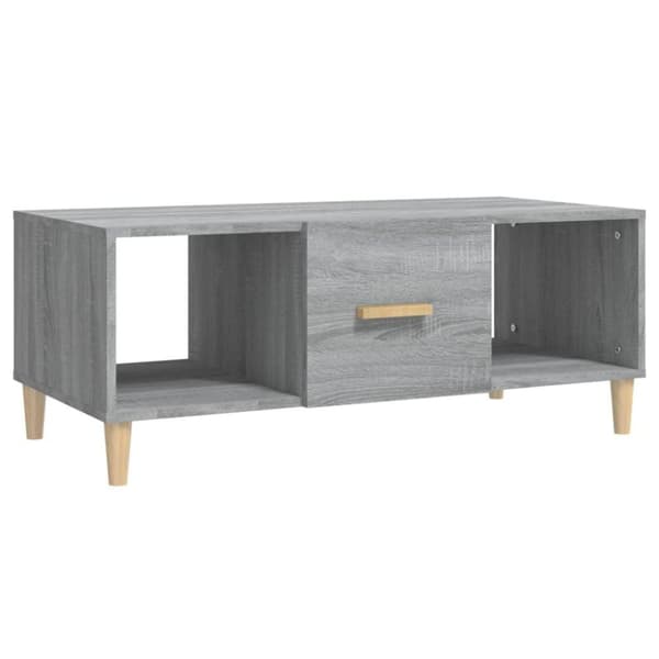 vidaXL Salongbord grå sonoma 102x50x40 cm konstruert tre