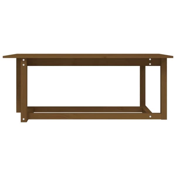 vidaXL Soffbord honungsbrun 110x55x45 cm massiv furu