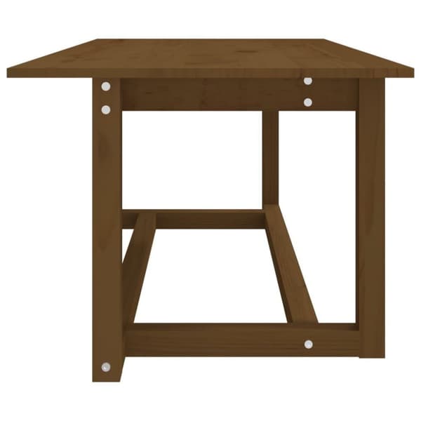 vidaXL Soffbord honungsbrun 110x55x45 cm massiv furu