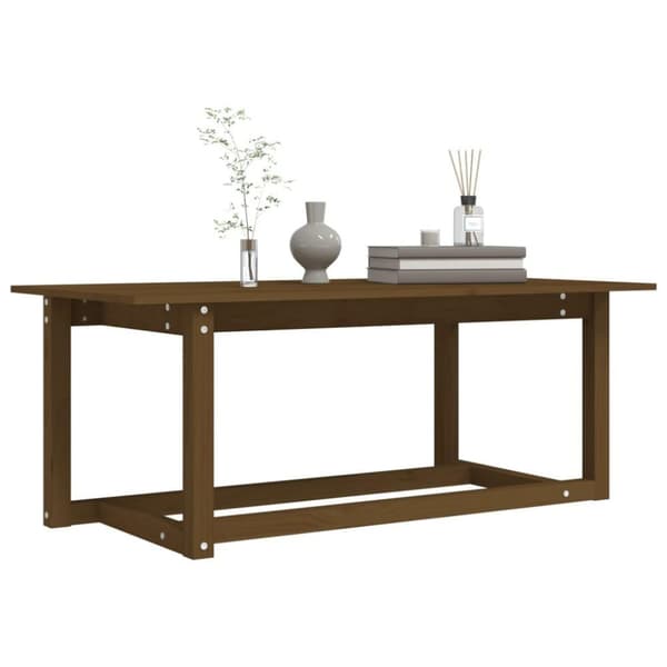 vidaXL Soffbord honungsbrun 110x55x45 cm massiv furu