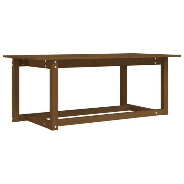 vidaXL Soffbord honungsbrun 110x55x45 cm massiv furu