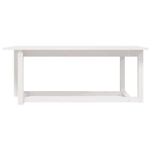 vidaXL Soffbord vit 110x55x45 cm massiv furu
