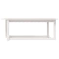 Miniatyrbild 3 av 9: vidaXL Soffbord vit 110x55x45 cm massiv furu