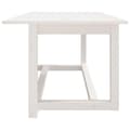 Miniatyrbild 4 av 9: vidaXL Soffbord vit 110x55x45 cm massiv furu