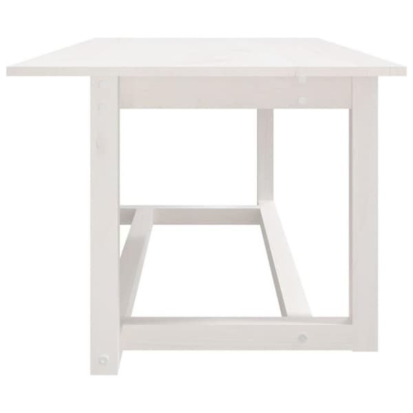 vidaXL Soffbord vit 110x55x45 cm massiv furu