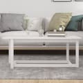 Miniatyrbild 5 av 9: vidaXL Soffbord vit 110x55x45 cm massiv furu